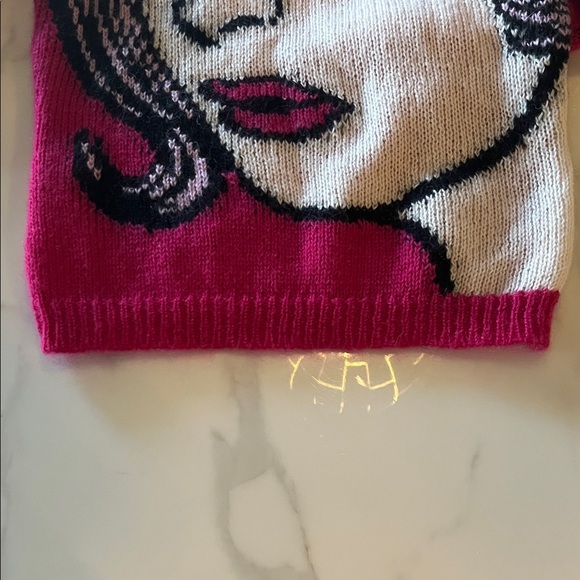 RARE Moschino Couture Graphic Intarsia Mohair Sweater - NWOT MSRP $899 - Picture 5 of 7